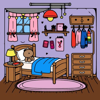 cute bedroom