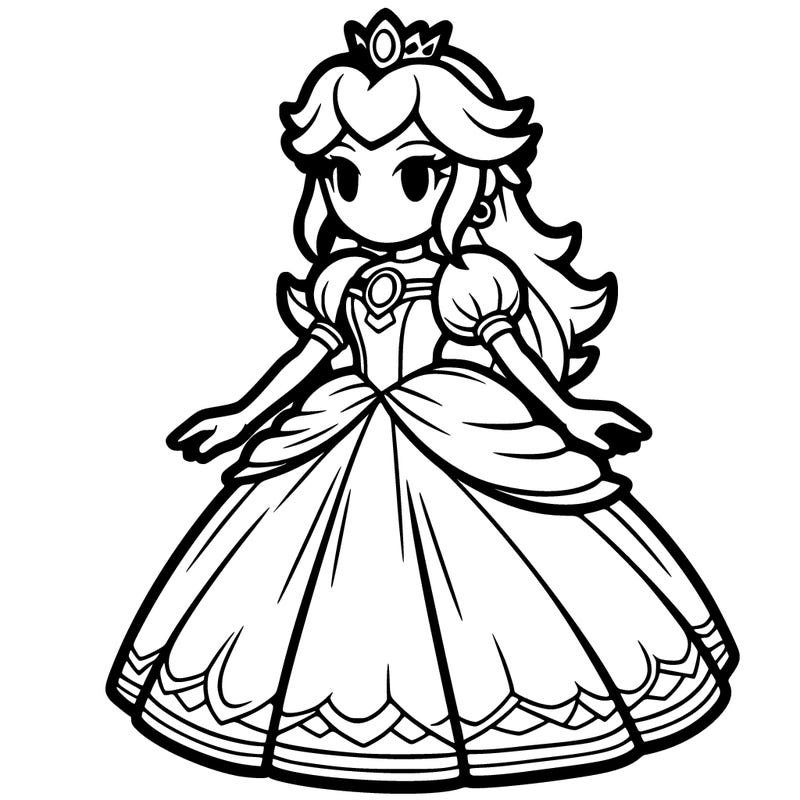 princess from mario split