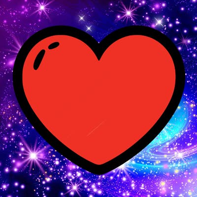 a blank heart