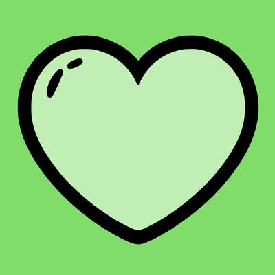 a blank heart