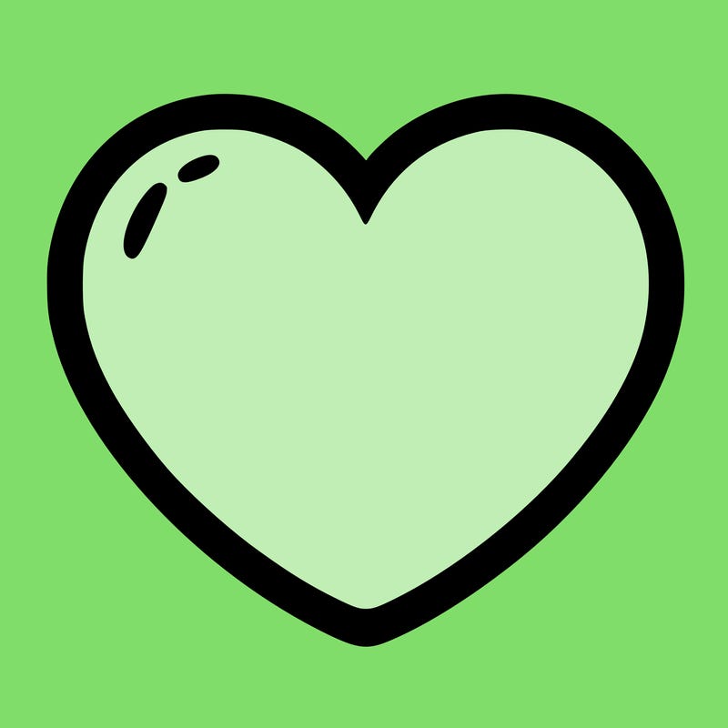 a blank heart