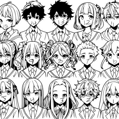 a lot of different anime styles