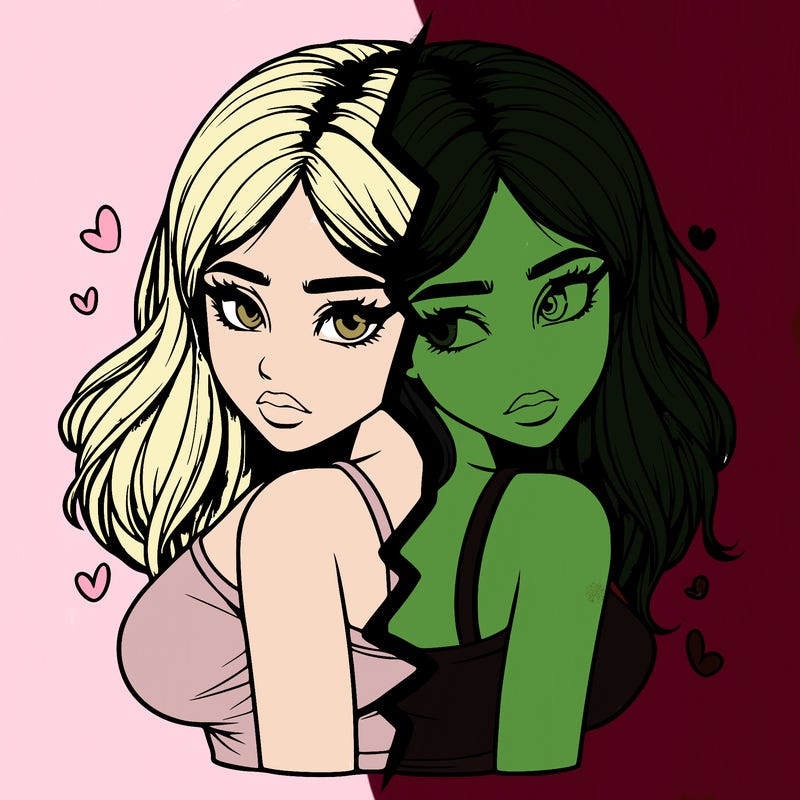 realistic girl split