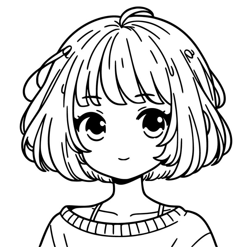 girl with short hair