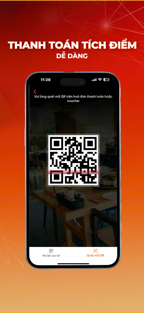 Aladdin Rewards - Mobile screen showing a QR code scanner for earning loyalty points in the Aladdin Rewards app