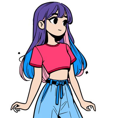 girl in a cute crop top