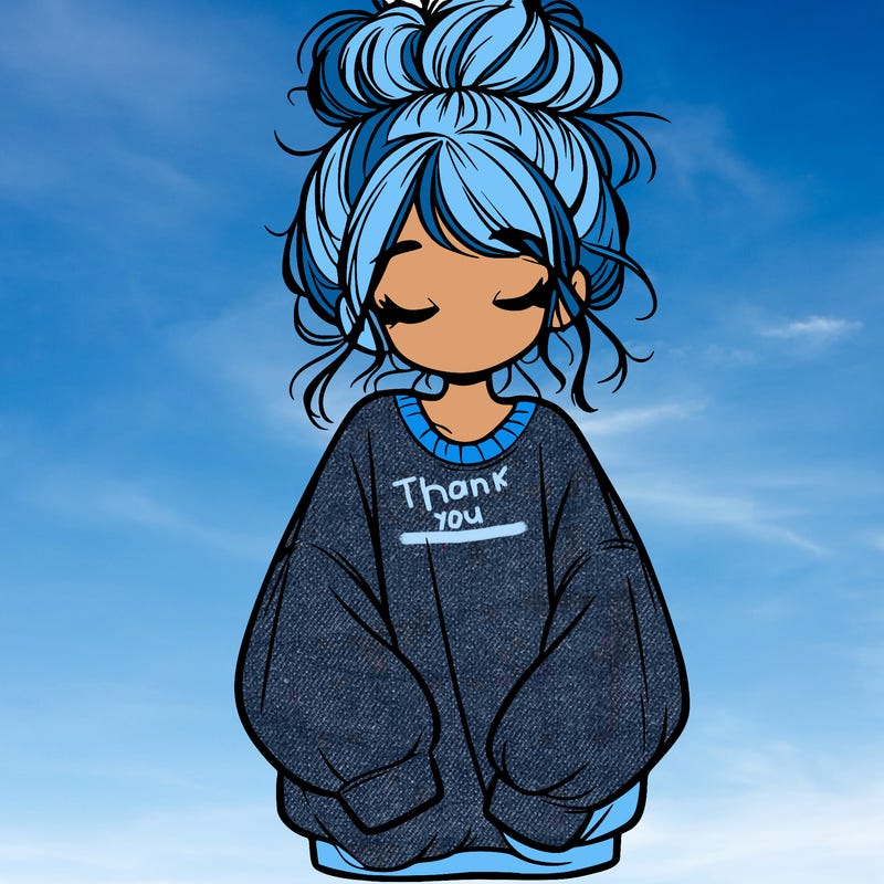 girl with baggy sweatshirt and messy bun