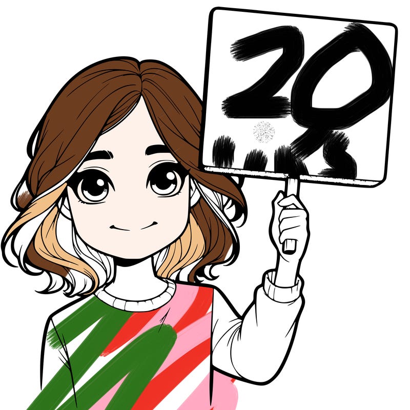 realistic girl holding up a sign