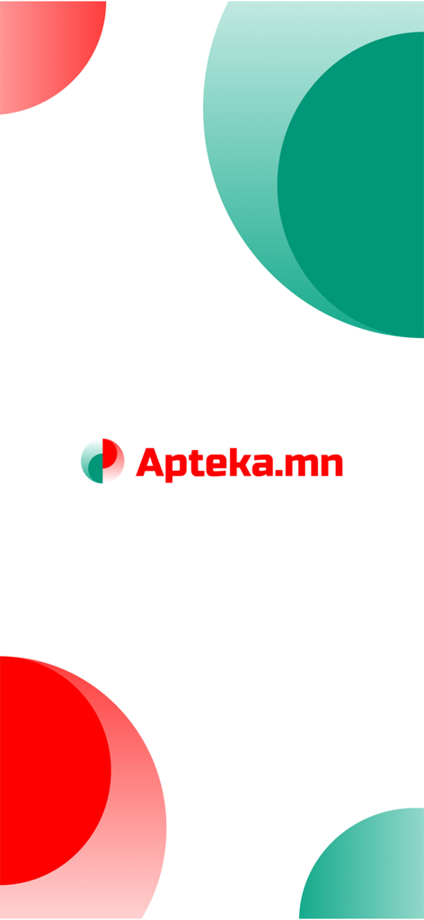 apteka.mn - Apteka.mn digital pharmacy app logo and splash screen
