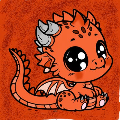 cute baby dragon