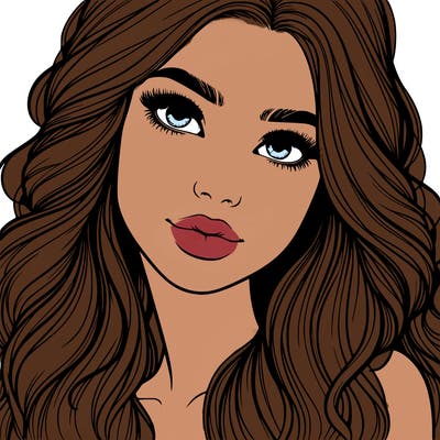 beautiful realistic girl
