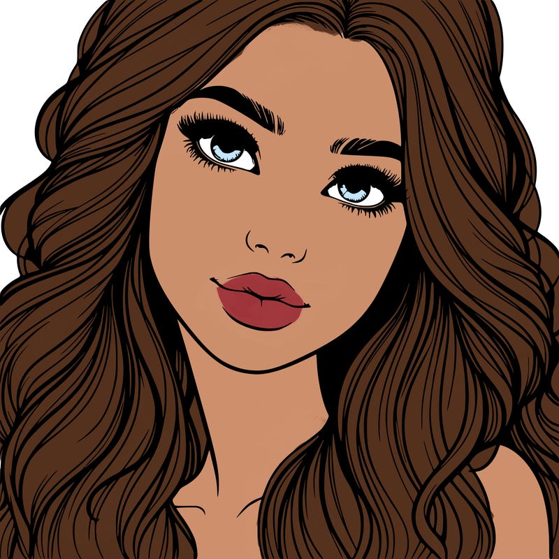 beautiful realistic girl