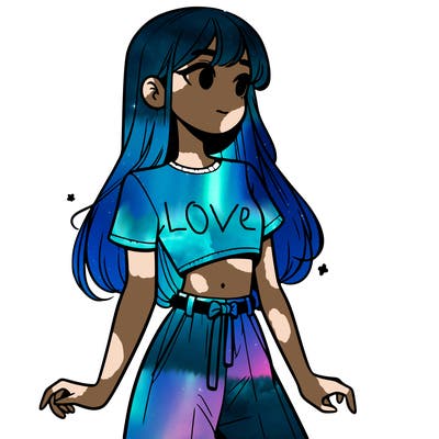 girl in a cute crop top