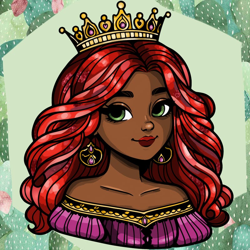 a beautiful young queen