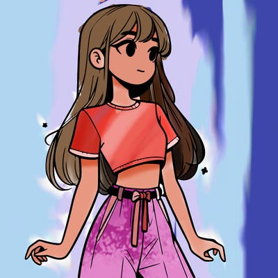 girl in a cute crop top