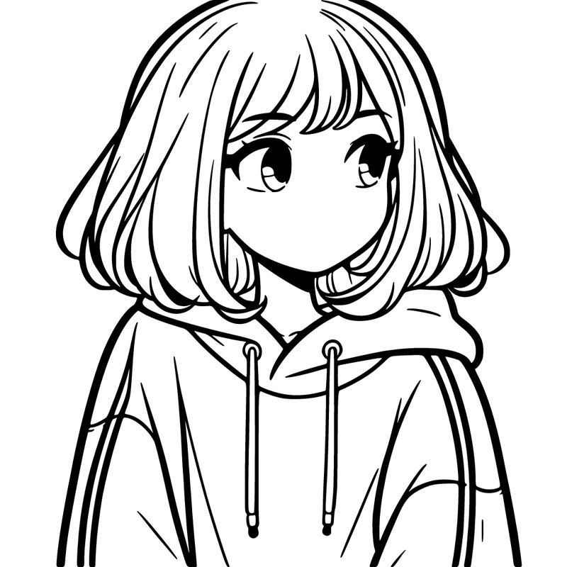 girl in a sweatshirt
