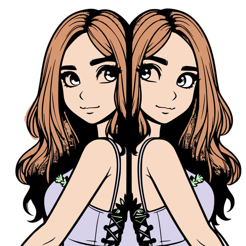 a realistic girl split