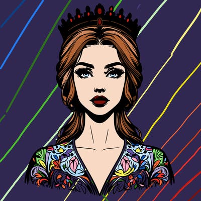 realistic beautiful queen