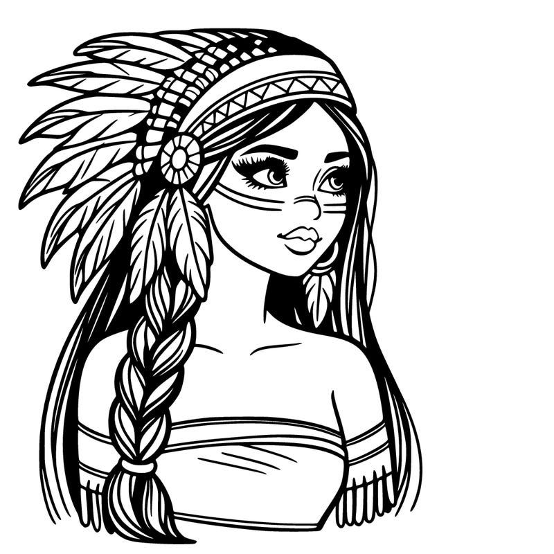 native american beautiful woman