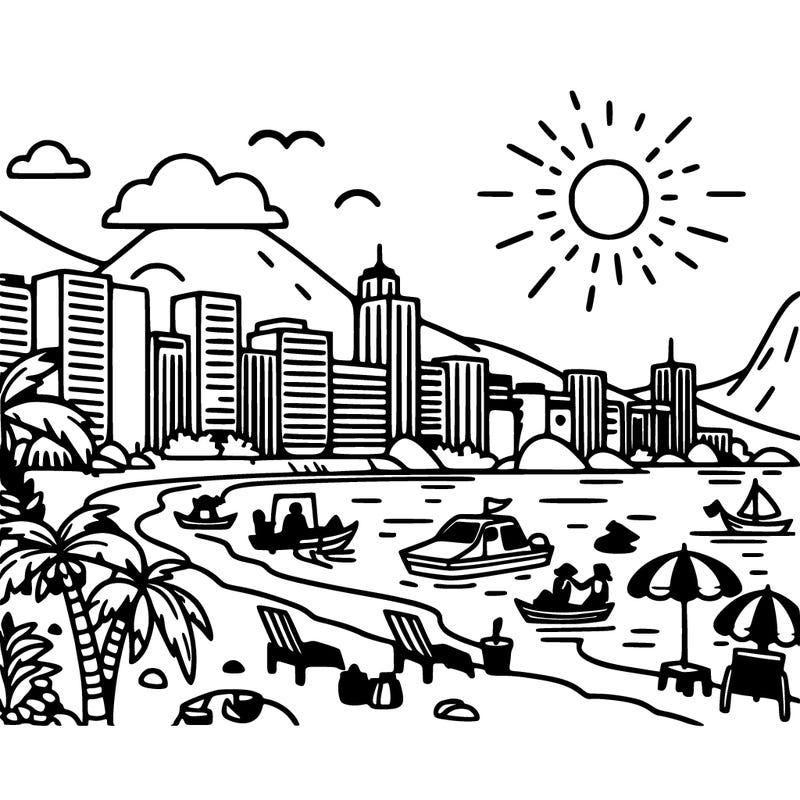 rio de janeiro beach in brazil