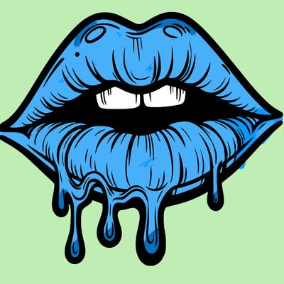 lips that look realistic and drip