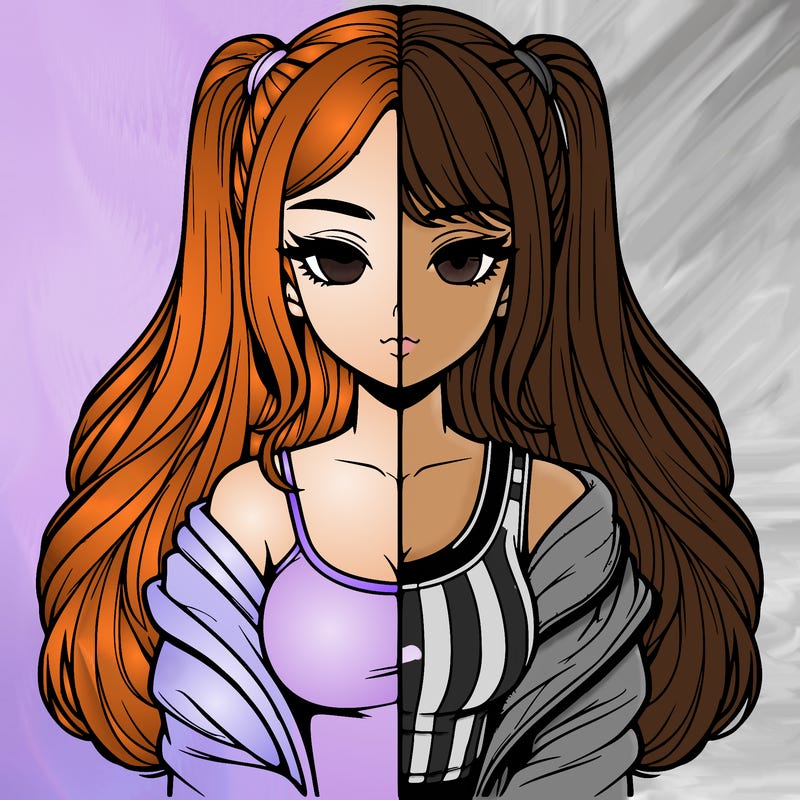 realistic girl split