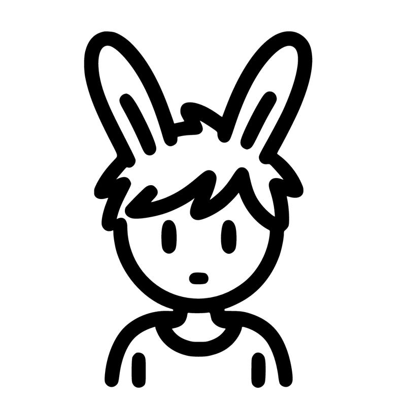 person with bunny ears