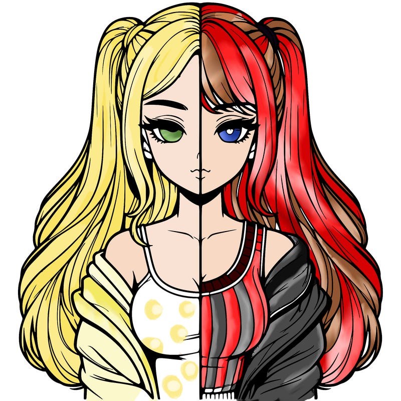 realistic girl split