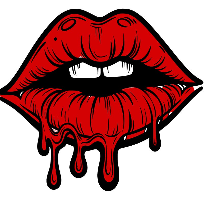 lips that look realistic and drip