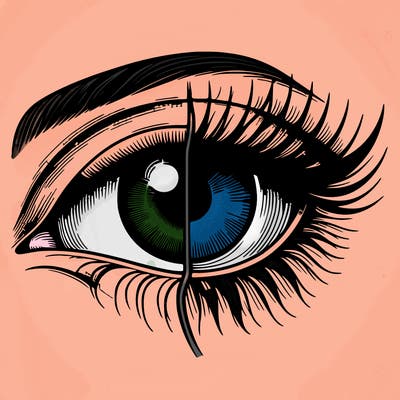 realistic eye split