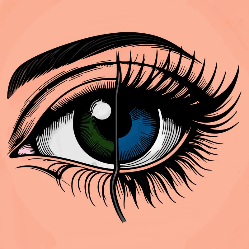 realistic eye split