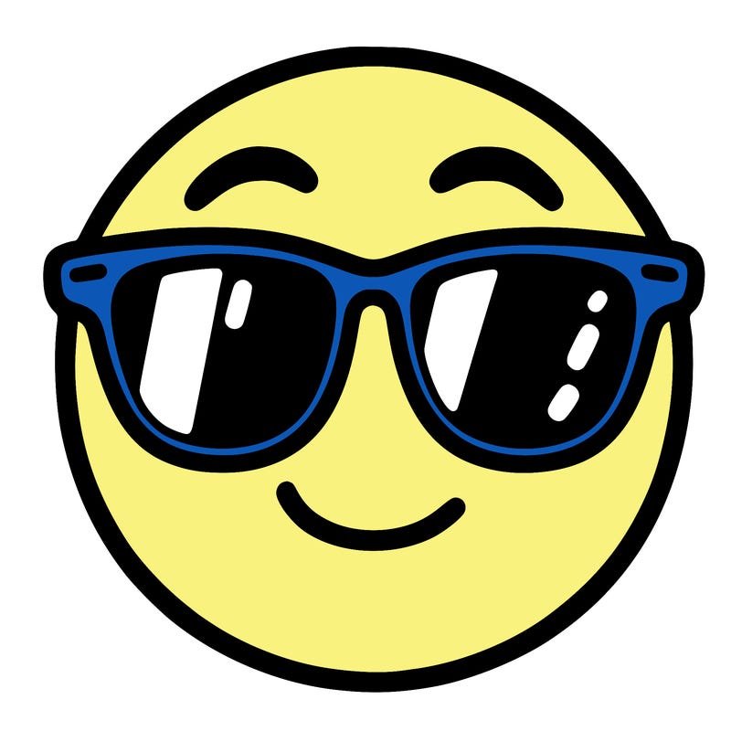emoji with sunglasses