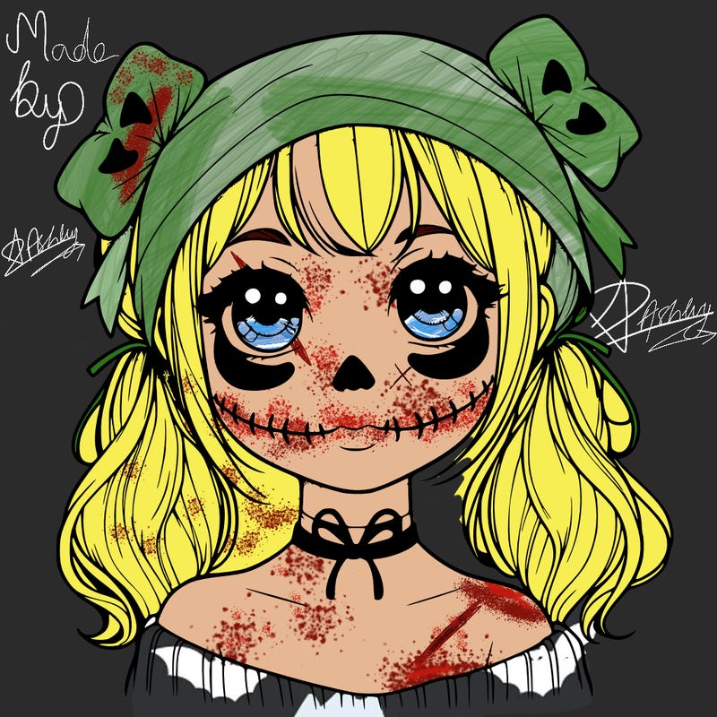 realistic girl halloween