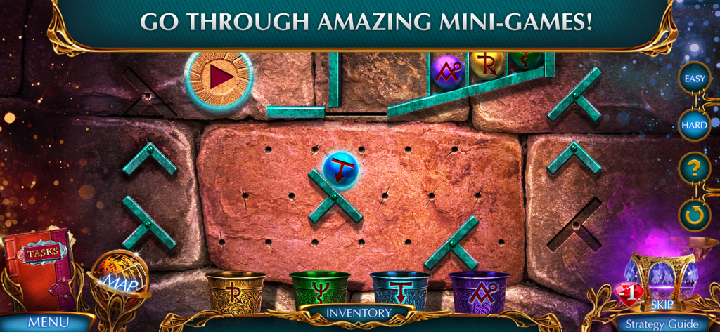 Labyrinths 8 - F2P - A logic puzzle mini game in the hidden object adventure Labyrinths 8 F2P