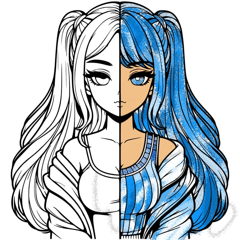 realistic girl split