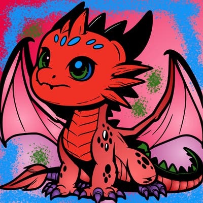 fierce baby night dragon