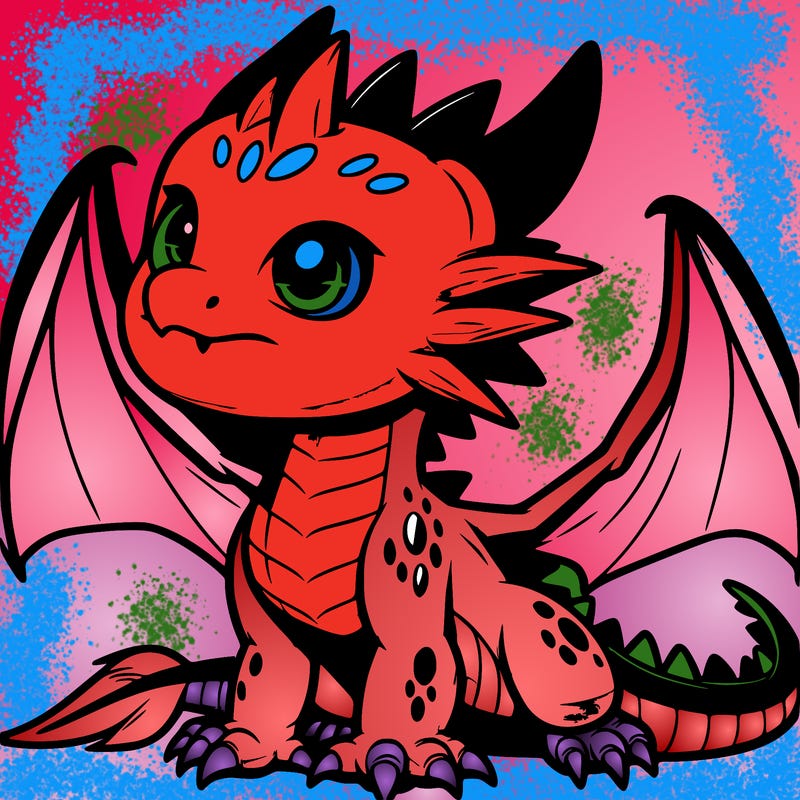 fierce baby night dragon