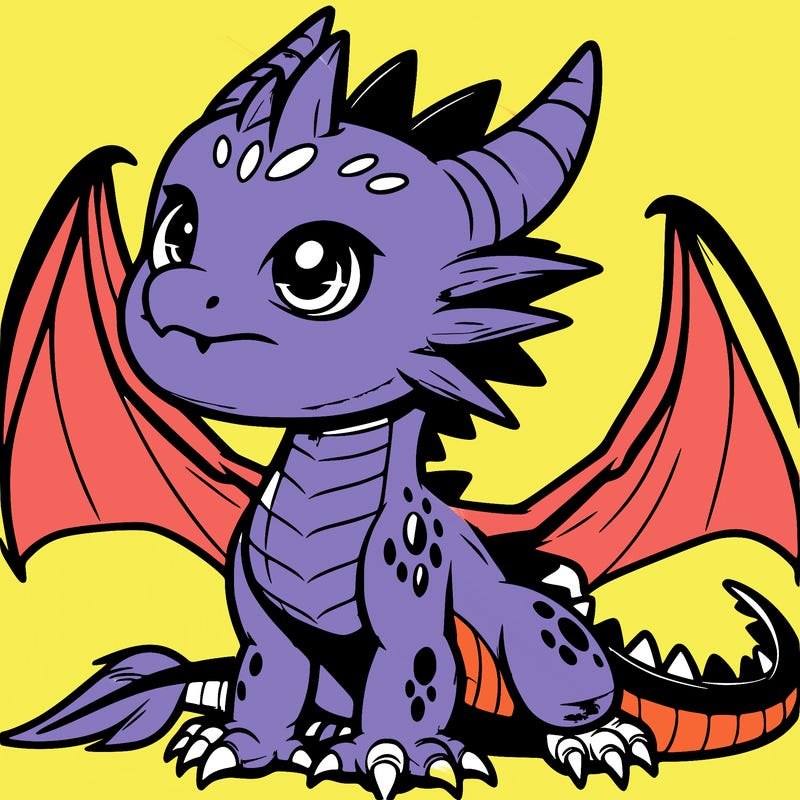 fierce baby night dragon
