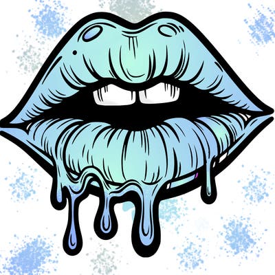 lips that look realistic and drip