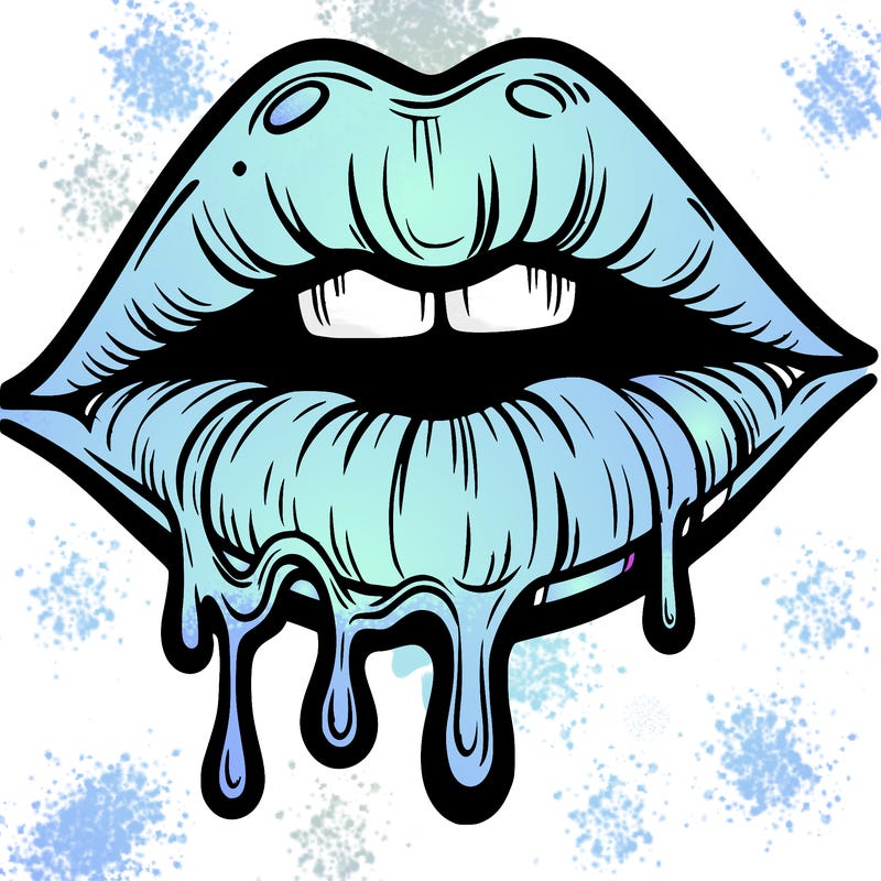 lips that look realistic and drip