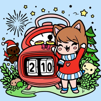 countdown before new year