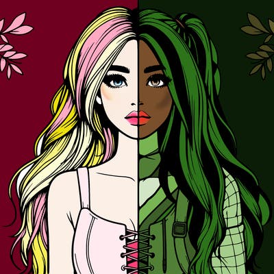 realistic girl split