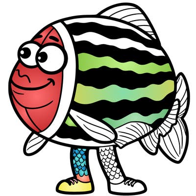 watermelon fish man