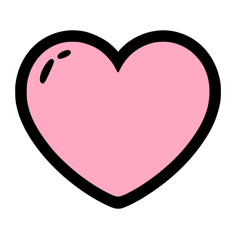 a blank heart