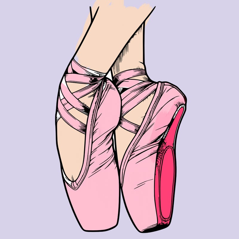 realistic point shoes ballet