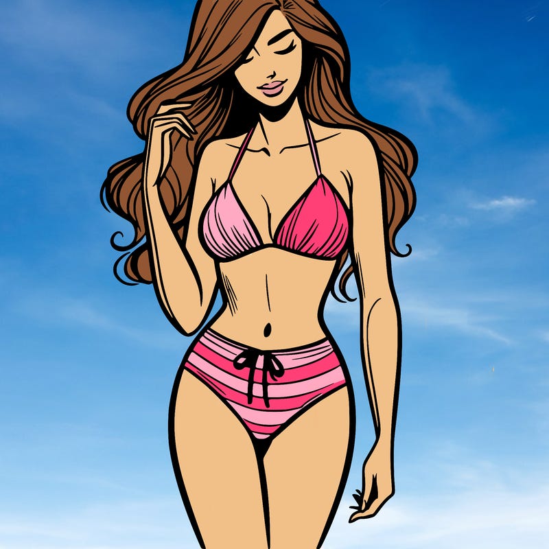 woman in bikini