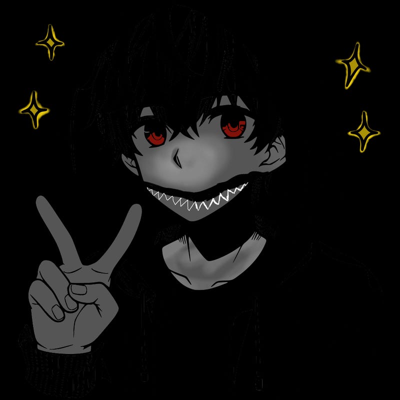 teenage manga boy in a hoodie, doing ✌