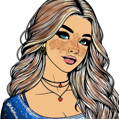 detailed realistic girl