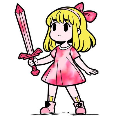 girl with sword