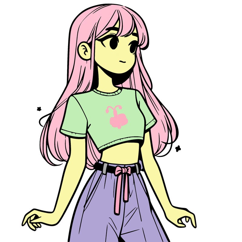 girl in a cute crop top